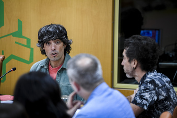 Alex Aginagalde eta Xumar Altzugarai, gaurko agerraldian.