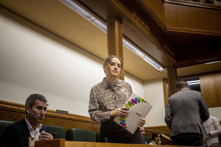 La parlamentaria de EH Bildu Eraitz Saez de Egilaz.