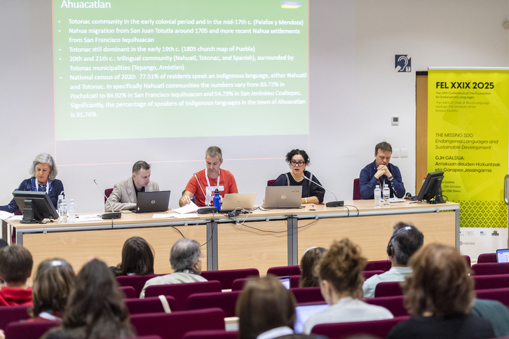 Ezkerretik hasita, moderatzailea, Gregory Haimovich, Ibon Manterola, Justyna Olko eta Gordan Camshron.