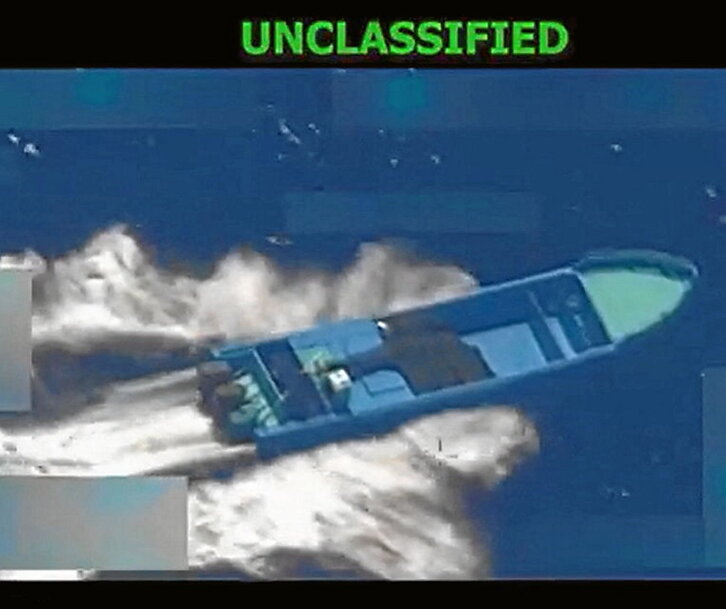 Lancha interceptada.