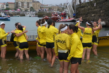 Orioko zenbait arraunlari, Kontxako sailkapen-estropadan.