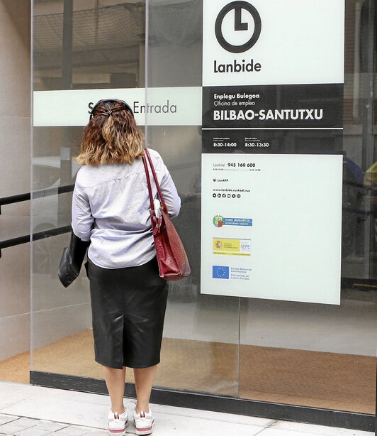 La nueva oficina de Lanbide en Santutxu (Bilbo).
