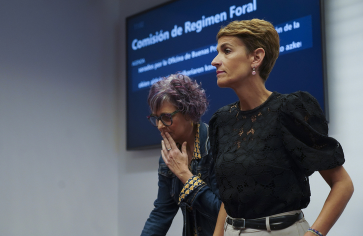 Chivite ha señalado que las comisiones de investigación son «una cortina de humo» para «vender una realidad que no existe».