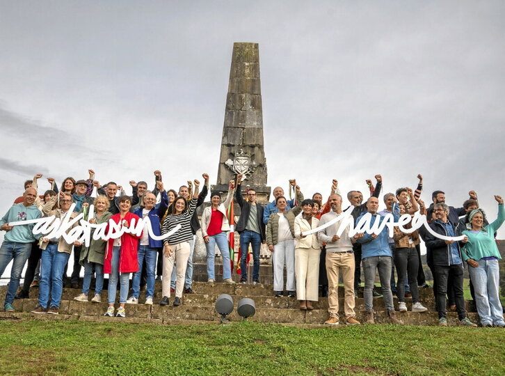 EH Bilduk Amaiurren atzo egindako ekitaldia.