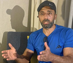 Mourad Abou Alrub en el hotel de El Cairo.