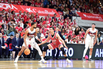 Basknia solo ha jugado a rachas, siempre por detrás en el marcador.