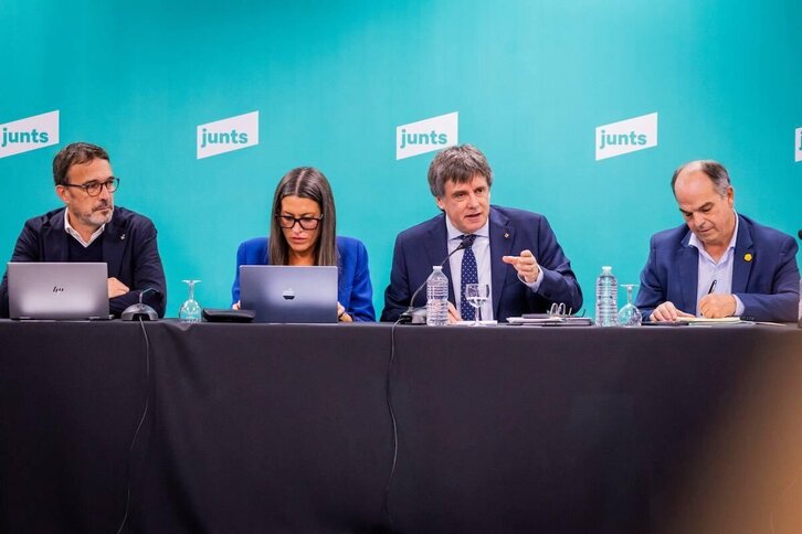 La Ejecutiva de Junts se ha reunido en Perpinyà.
