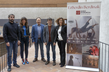 David Bernues, Maider Beloki, Iñaki Zabaleta, Javier Arakama eta Maitane Bueno.