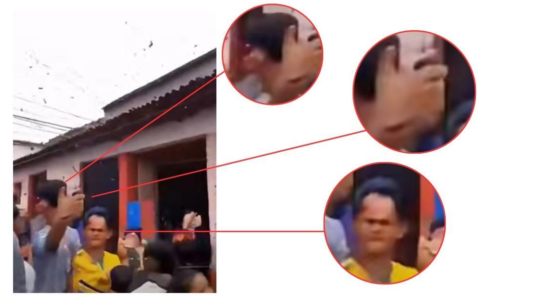 Captura de pantalla hecha el 24 de octubre de 2025 de un video en Facebook. (AFP)