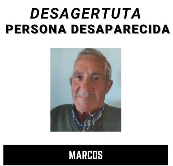 Cartel para la búsqueda de Marcos.