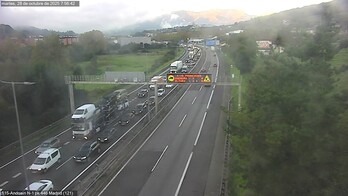 Imagen de la N-I a su paso por Andoain.