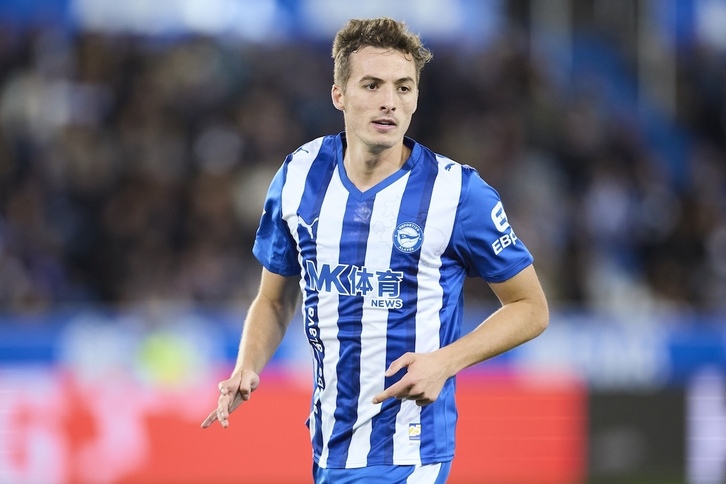 Jon Pacheco en un partido es Mendizorroza.