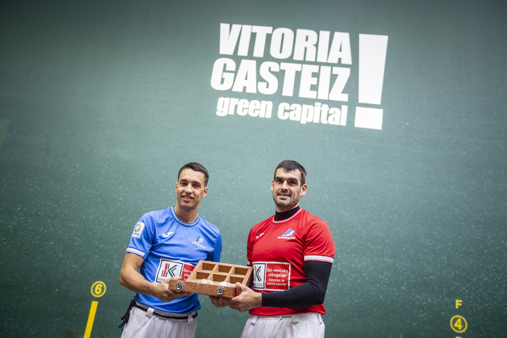 Javi Zabala eta Joseba Ezkurdia, astearte honetan, Gasteizen.