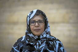 Fatma Mehdi durante una charla en Donostia el pasado 21 de octubre.