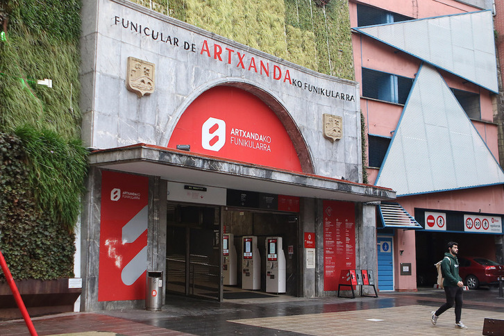 Estación inferior del Funicular de Artxanda.