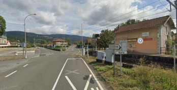 Zona del apeadero de Ibarra, en Zalla, donde ha ocurrido el accidente.