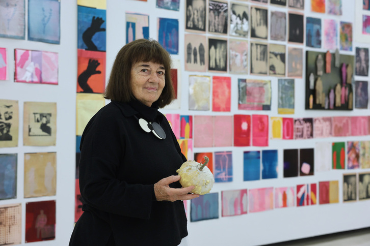 Imagen de la artista bilbaina en la Alhóndiga.