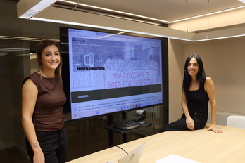 Arbe eta Rodrigo, unitate didaktiko berriaren aurkezpenean.