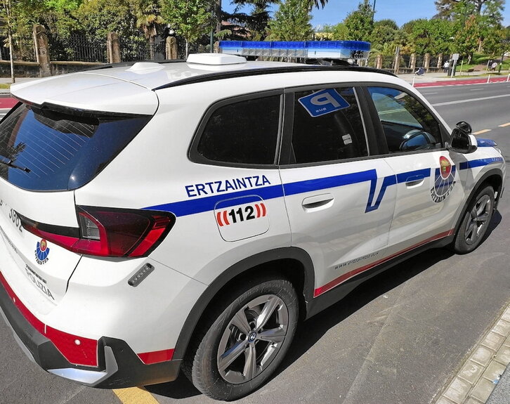 Foto de archivo de un coche patrulla de la Ertzaintza.