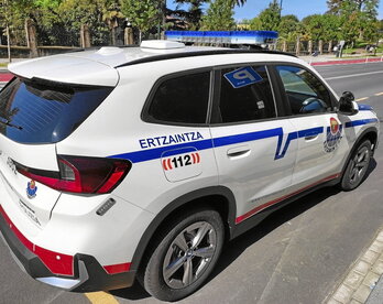 Foto de archivo de un coche patrulla de la Ertzaintza.