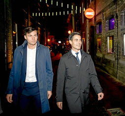 Rob Jetten (d), junto a su esposo, Nicolas Keenan, anoche.