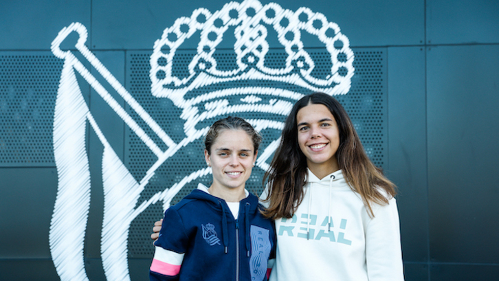 Cecilia Marcos y Andreia Jacinto han comparecido ante la prensa en Zubieta.