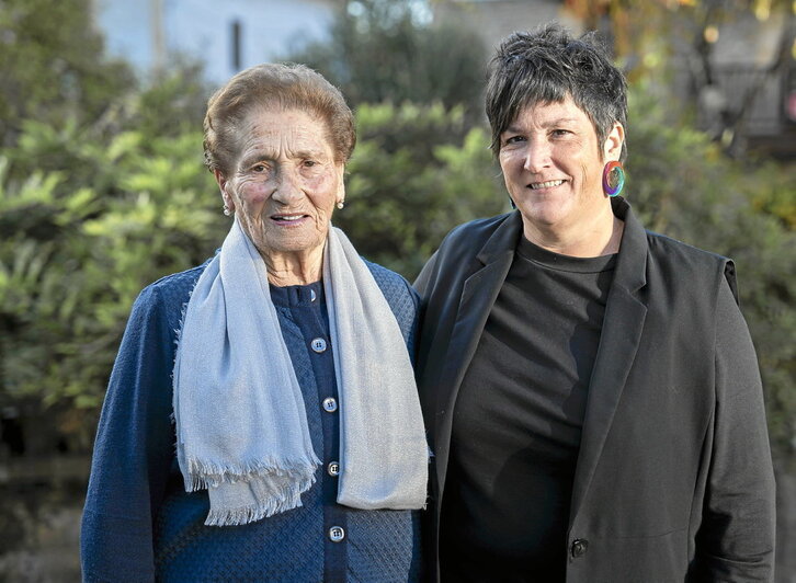 Feli Madariaga eta Onintza Enbeita.