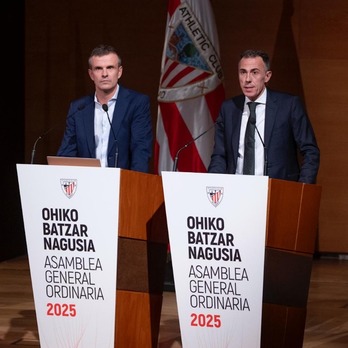 Uriarte y Berasategui, en esta Asamblea breve y sin problemas.