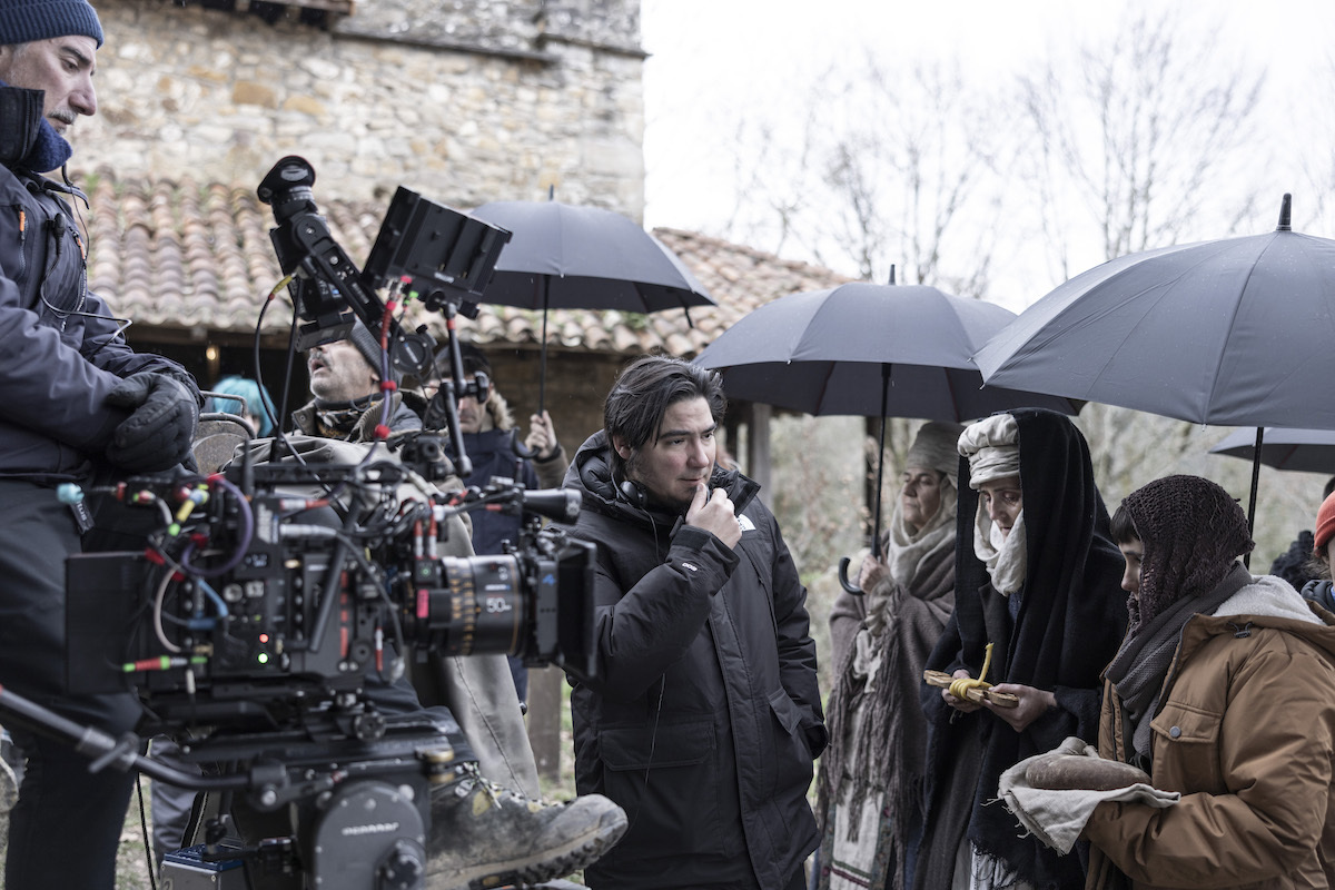 ‘Gaua’ filmaren errodajea, Elorrion. (David HERRANZ)