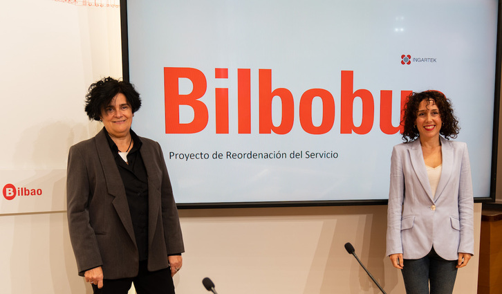 Responsables municipales han presentado la propuesta de reordenación de Bilbobus.
