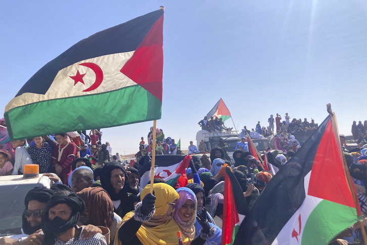 Imagen de archivo de la celebración del aniversario del Frente Polisario en Tinduf.