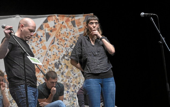 Eneko Lazkoz eta Saioa Alkaiza, Agoizko saioko lehena eta bigarrena.