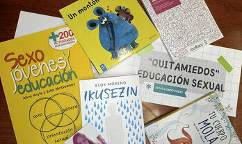 Material que se usa en las formaciones en los centros educativos navarros.