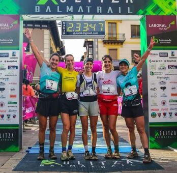 Irudian, Kolitza Balmatrail lasterketan sailkatu ziren lehen emakumezkoak.