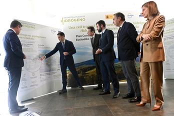 El acto de presentación de la red troncal de hidrógeno se ha desarrollado en el Puerto de Bilbo