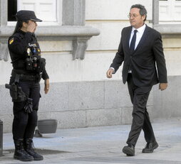 Álvaro García Ortiz, a su llegada al tribunal.