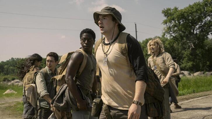 ‘The Long Walk’ filmeko protagonistak.