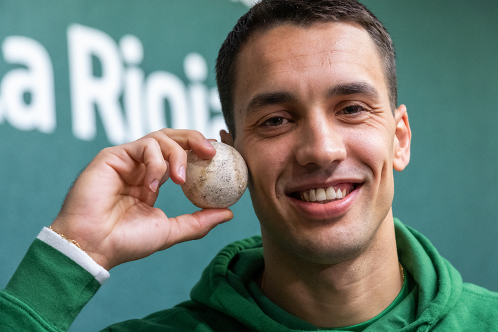 Javier Zabala, en el Adarraga de Logroño.