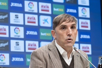 Fran Garagarzam en su etapa como director deportivo del Eibar.