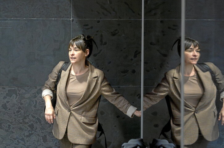 Begoña Alfaro, en una comparecencia anterior en el Parlamento navarro.