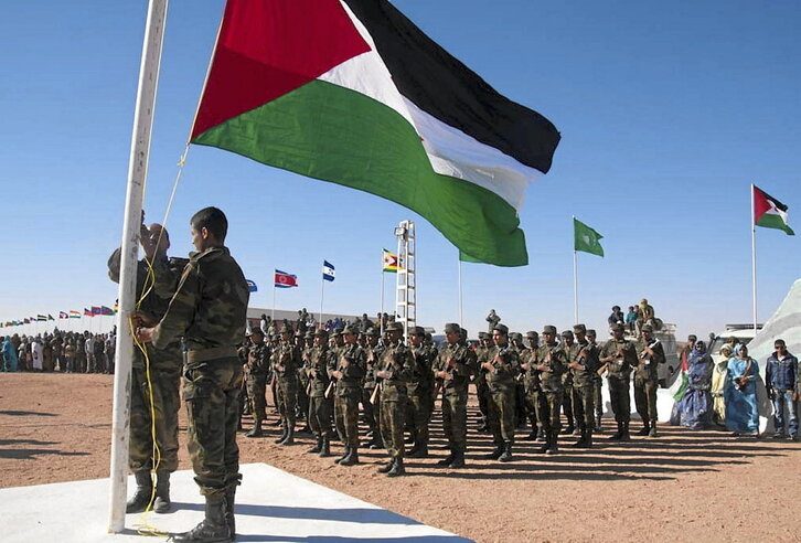 Saharako Errepublika Arabiar Demokratikoaren 45. urteurrenaren ospakizuna Tifaritin.