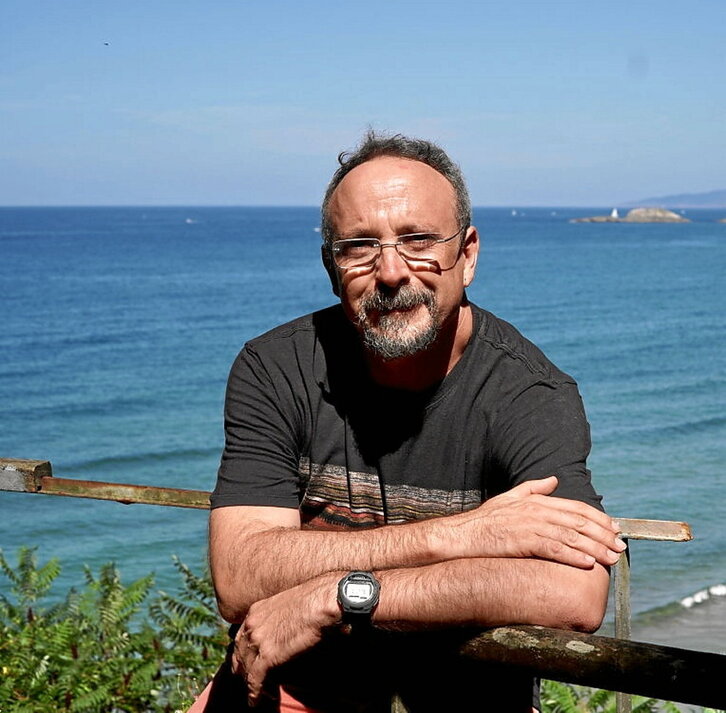 Unai Pascual ikertzailea, Zarautzen.