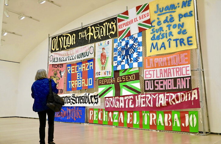 Una de las nuevas obras de la colección del Guggenheim que se expone en la tercera planta del museo.