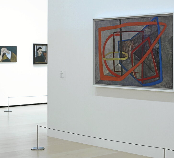 «Anatomía del espacio», la exposición sobre la obra pictórica de Maria Helena Vieira da Silva que se puede ver en el Museo Guggenheim de Bilbo, abarca medio siglo de las creaciones de la pintora portuguesa.