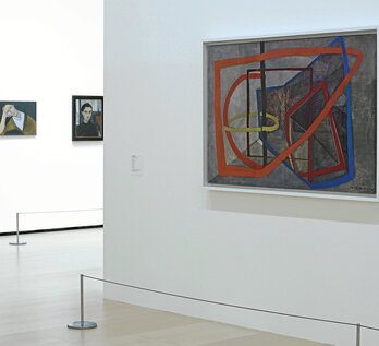 «Anatomía del espacio», la exposición sobre la obra pictórica de Maria Helena Vieira da Silva que se puede ver en el Museo Guggenheim de Bilbo, abarca medio siglo de las creaciones de la pintora portuguesa.