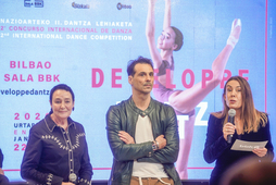 Jone Goirizelaia e Igor Yebra, en la presentación de esta edición. 