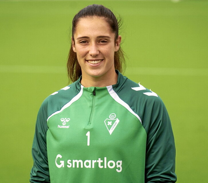 Eunate Astralaga, portera del Eibar. (Gorka RUBIO / FOKU)