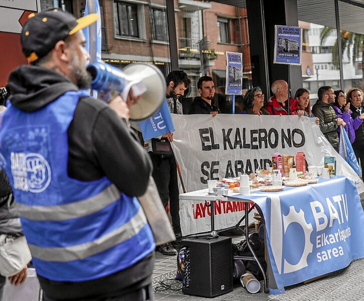 Movilización de Batu en Basauri.