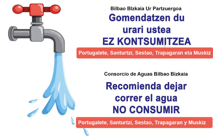 La recomendación de no consumir agua del grifo se extiende a varios municipios.