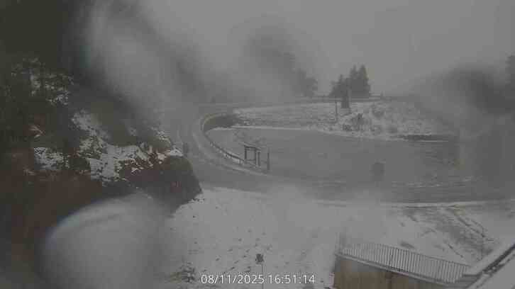 Carretera de La Contienda, vista desde la webcam. 